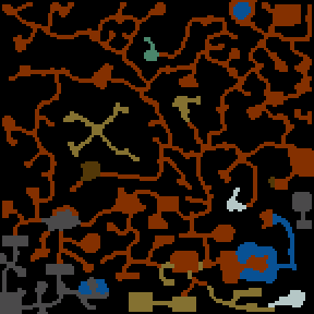 Underground minimap of Land of Heroes