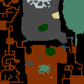 Underground minimap of Lands of War and Plunder