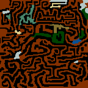 Underground minimap of Le Graal Solitaire