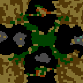 Underground minimap of Le Pentacle