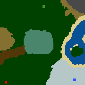 Surface minimap of Les Trois Portails
