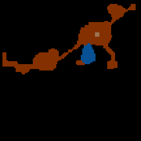 Underground minimap of Les Trois Portails