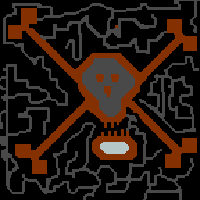 Underground minimap of Lightning Bolt Island!