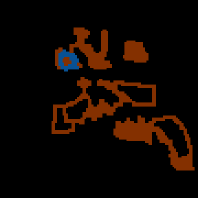 Underground minimap of Lord of the Rings