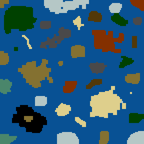 Surface minimap of Magic Islands