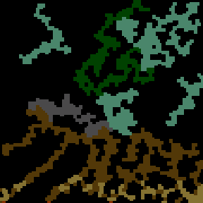 Underground minimap of Magic the Village-Forest