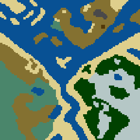 Surface minimap of {Запад, Восток и Подземелье...