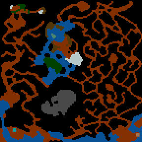 Underground minimap of Битва титанов.