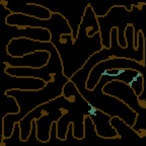 Underground minimap of Замок на стыке миров.