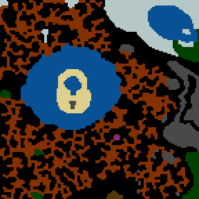 Underground minimap of Озеро в горах