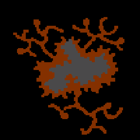 Underground minimap of Осень - сезон охоты на быка