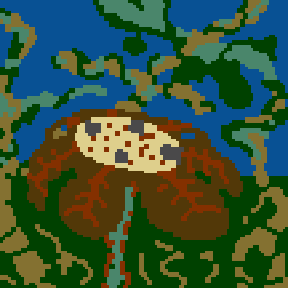 Underground minimap of Пчела и цветок