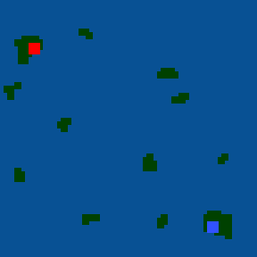 Surface minimap of пространства воды