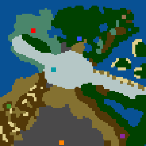 Surface minimap of Mountainous Divide