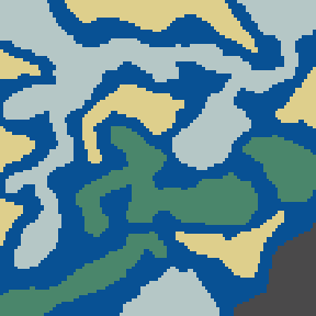 Underground minimap of Mystery Island