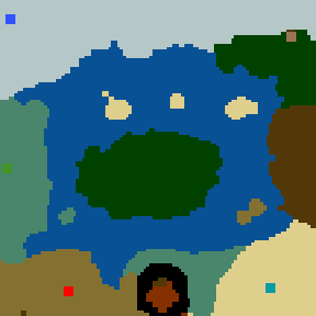 Surface minimap of Orrin's Island