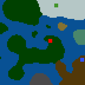 Surface minimap of Pacific ocean