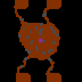 Underground minimap of Passages II - Quill Version