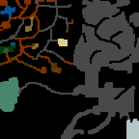 Underground minimap of Passageways of Eternal Dark