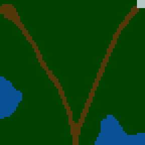 Surface minimap of Peaceful Forest