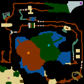 Surface minimap of Playing with the Gods