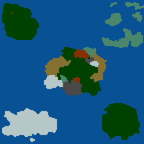 Surface minimap of Poslední Ostrov Stvoření