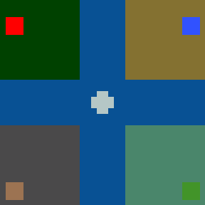 Surface minimap of Quest for Glory