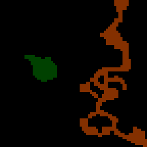 Underground minimap of Quest for the Cowl