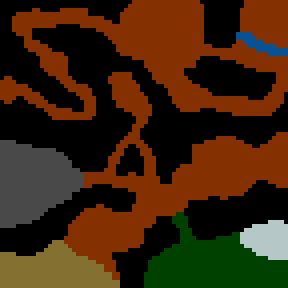 Underground minimap of Quest land
