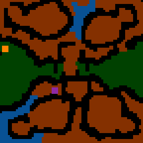 Underground minimap of Quest of Glory