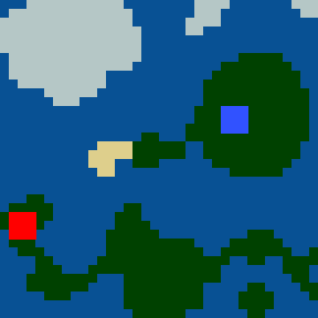 Surface minimap of Quests and battles