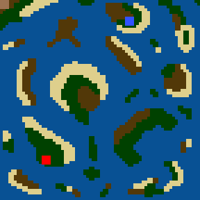 Surface minimap of Rocky Seas