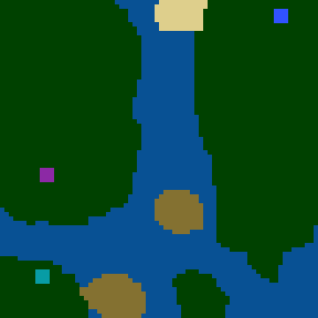 Underground minimap of Sea stars