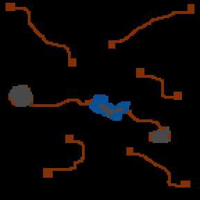 Underground minimap of Serpent Fate