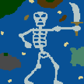 Surface minimap of Skeleton Legion