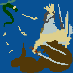Surface minimap of Snow Queen