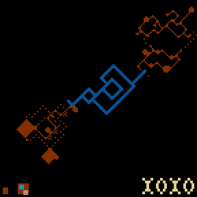 Underground minimap of Space Frontier