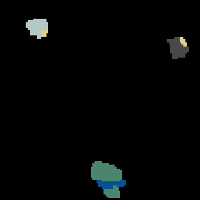 Underground minimap of Swamp Thing as Tower