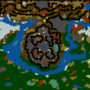 Underground minimap of Terra Obscura (Adventure)