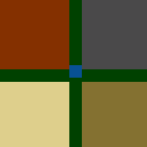 Surface minimap of The 4 corners of Hell