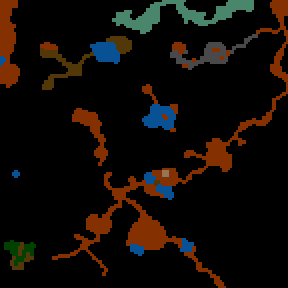 Underground minimap of The Adventure! version 1.5