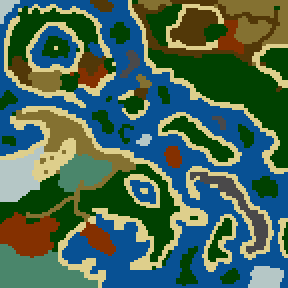 Surface minimap of The Arena - The Gone Continent