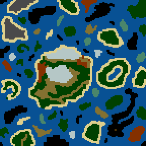 Underground minimap of The Arena - The Gone Continent