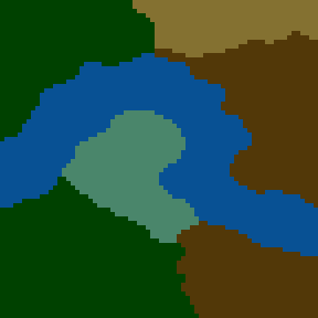 Surface minimap of The big river flows