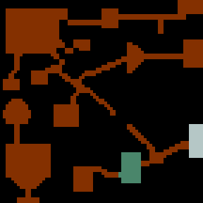 Underground minimap of The Death Hunt