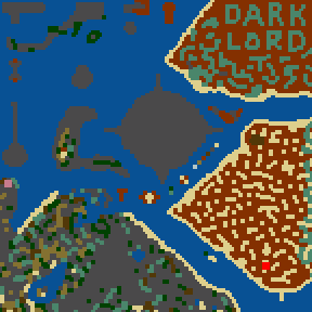 Underground minimap of The empire of the world
