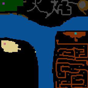Underground minimap of THE END