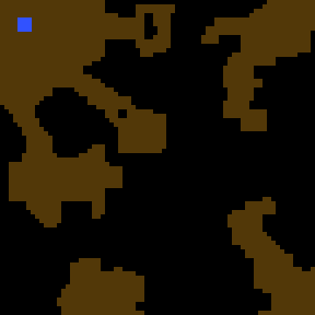 Underground minimap of The forest and the cave.