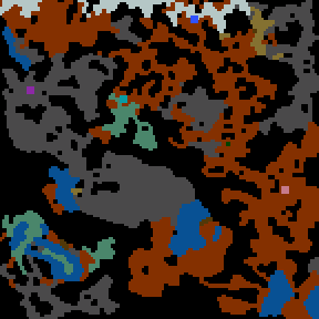 Underground minimap of The Forgotten Rivers
