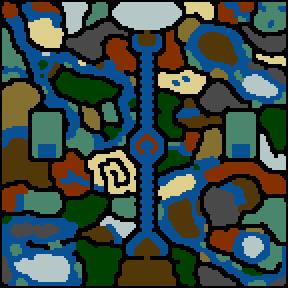 Underground minimap of The Four Elements